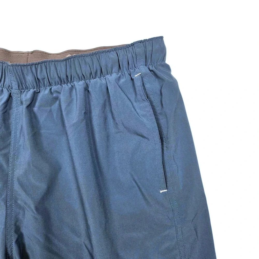 Free Fly Mens Breeze Shorts Large Blue Athletic Quick Dry Stretch Pocket $72